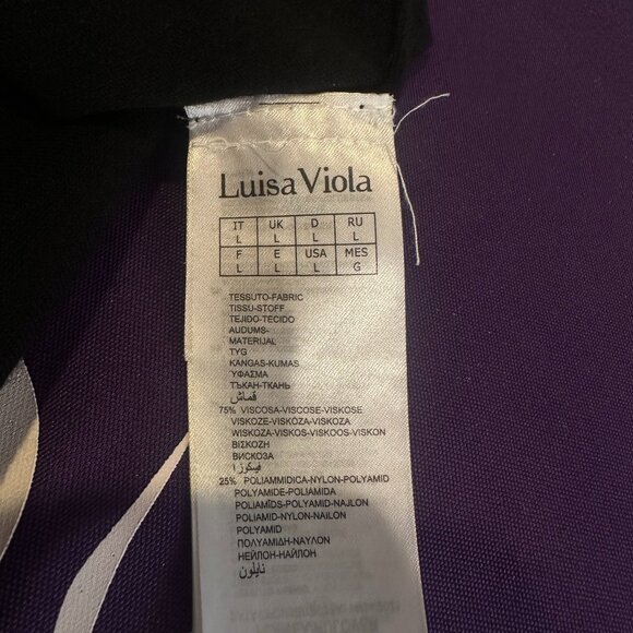 Luisa Viola Black Blouse with Lace detailing - Picture 7 of 7